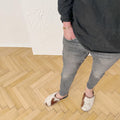 Adult Natural Goat skin Slippers