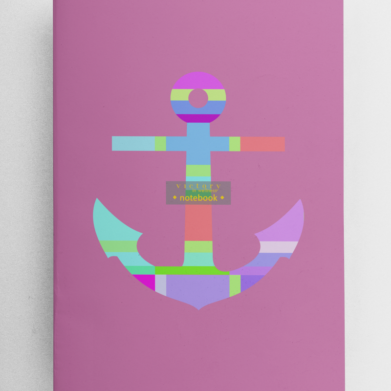 Anchor Kids Notebook - Pink, Nautical Theme, Journal for Girls | by Victory In Wellness
